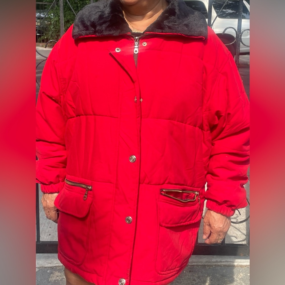 Red Winter Coat M